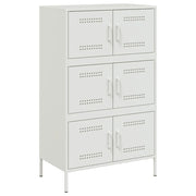 Credenza | Madia | Buffet da pranzo | Armadio da pranzo Bianca 68x39x113 cm in Acciaio