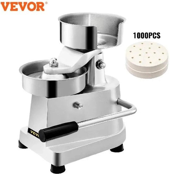 Hamburger Maker Professionale per Barbecue - Accessori per BBQ - Ideale per Uso Commerciale - Realizzato in Acciaio Inossidabile