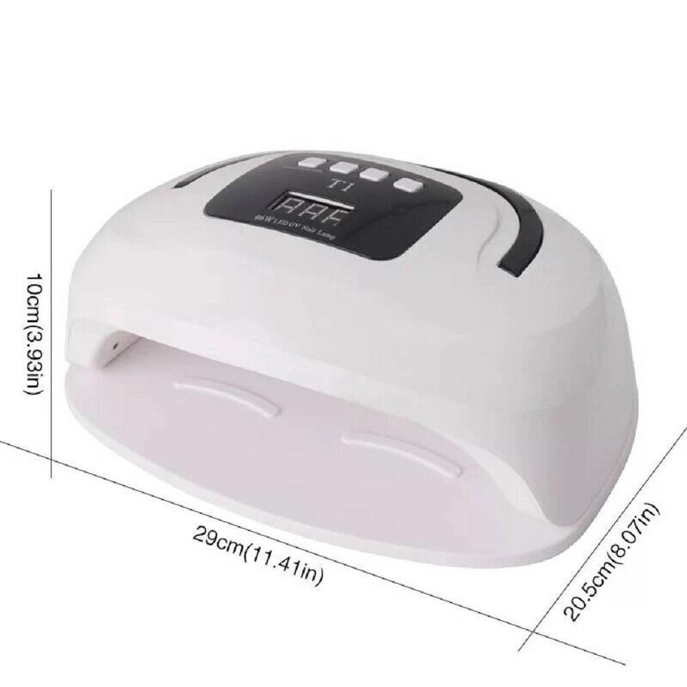 Trade Shop - Lampada Uv A Led Fornetto Per Unghie Professionale Smalto Gel Semipermanente 96w -