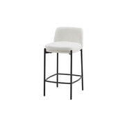 Sedia da banco ELISE – Bianca – H91 x L44 x P42 cm