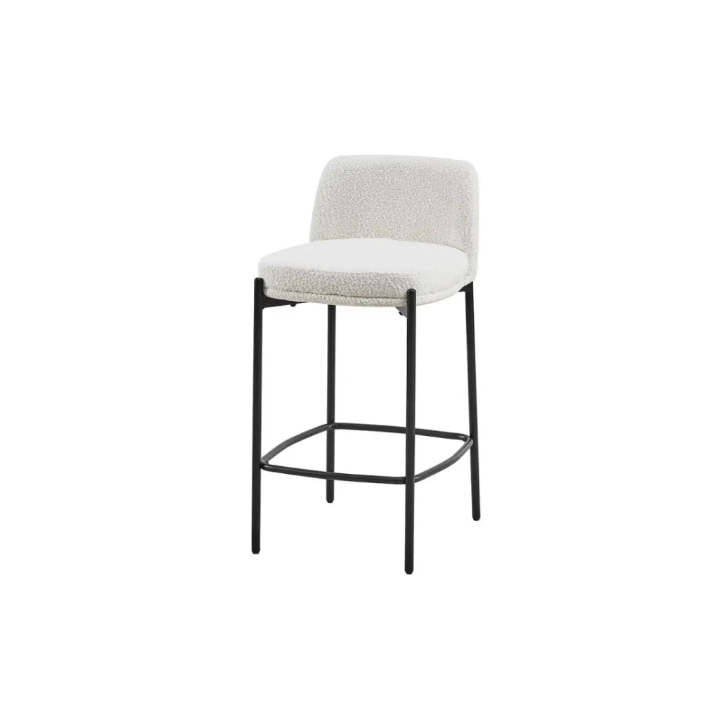 Sedia da banco ELISE – Bianca – H91 x L44 x P42 cm