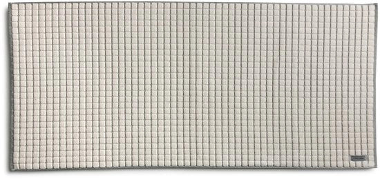 Asciugamano per bagno con struttura a box 60 x 130 cm in cotone 100% Nature/Nero