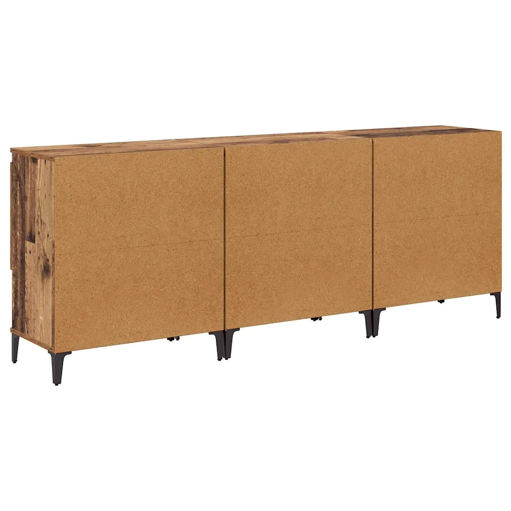 Sideboards 3 pcs Legno vecchio 60 x 35 x 70 cm