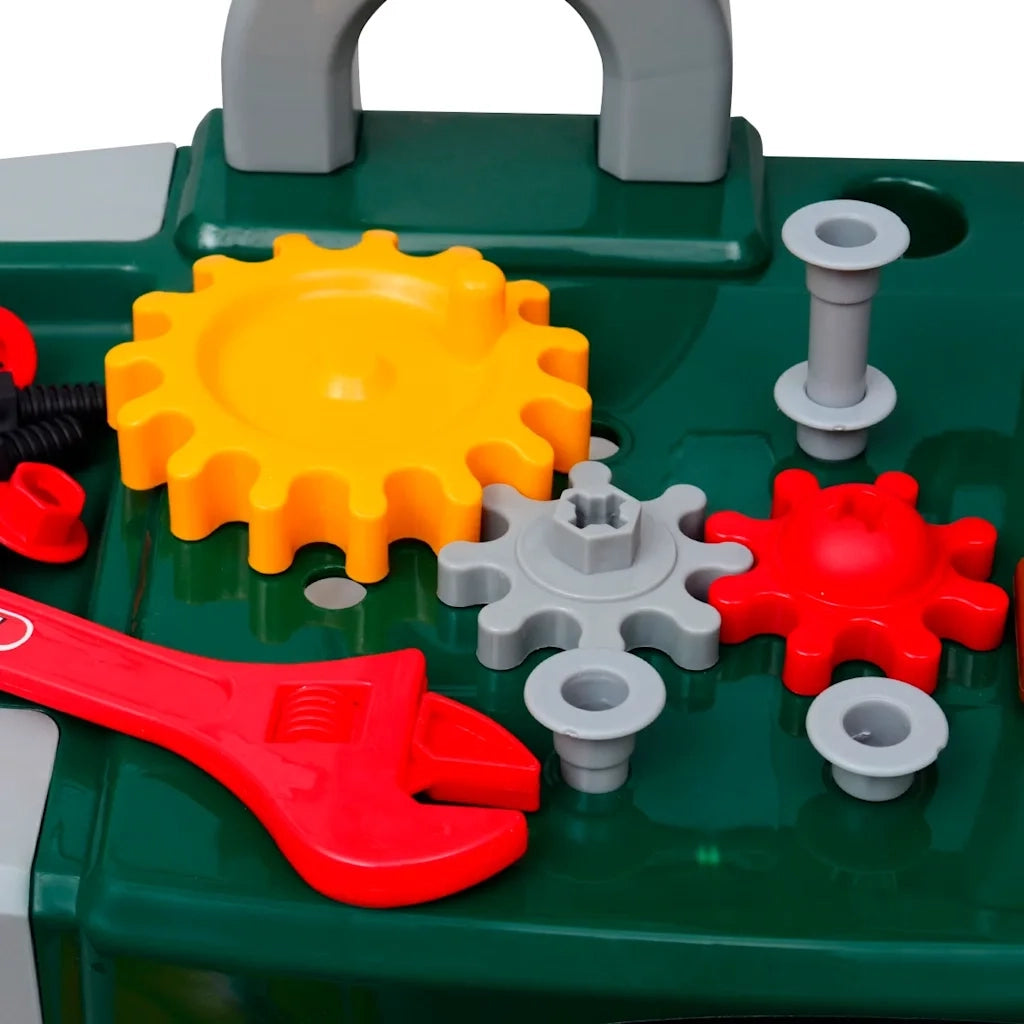 Gioco per Bambini Banco da Lavoro con Attrezzi Verde e Grigio CFW2075683