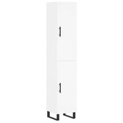 Credenza | Madia | Buffet da pranzo | Armadio da pranzo Bianca 34,5x34x180 cm in Legno Multistrato