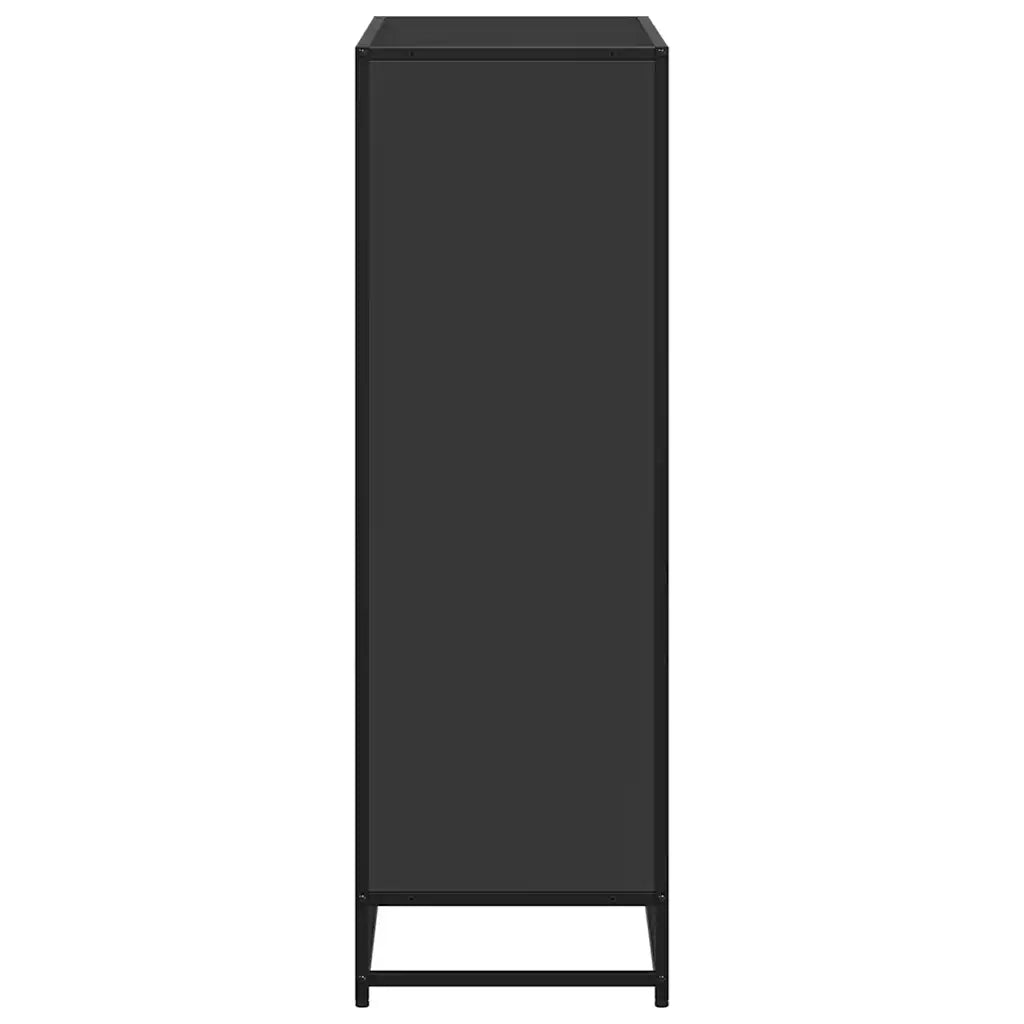 vidaXL Libreria Nera 80,5x35x107,5 cm in Legno Multistrato