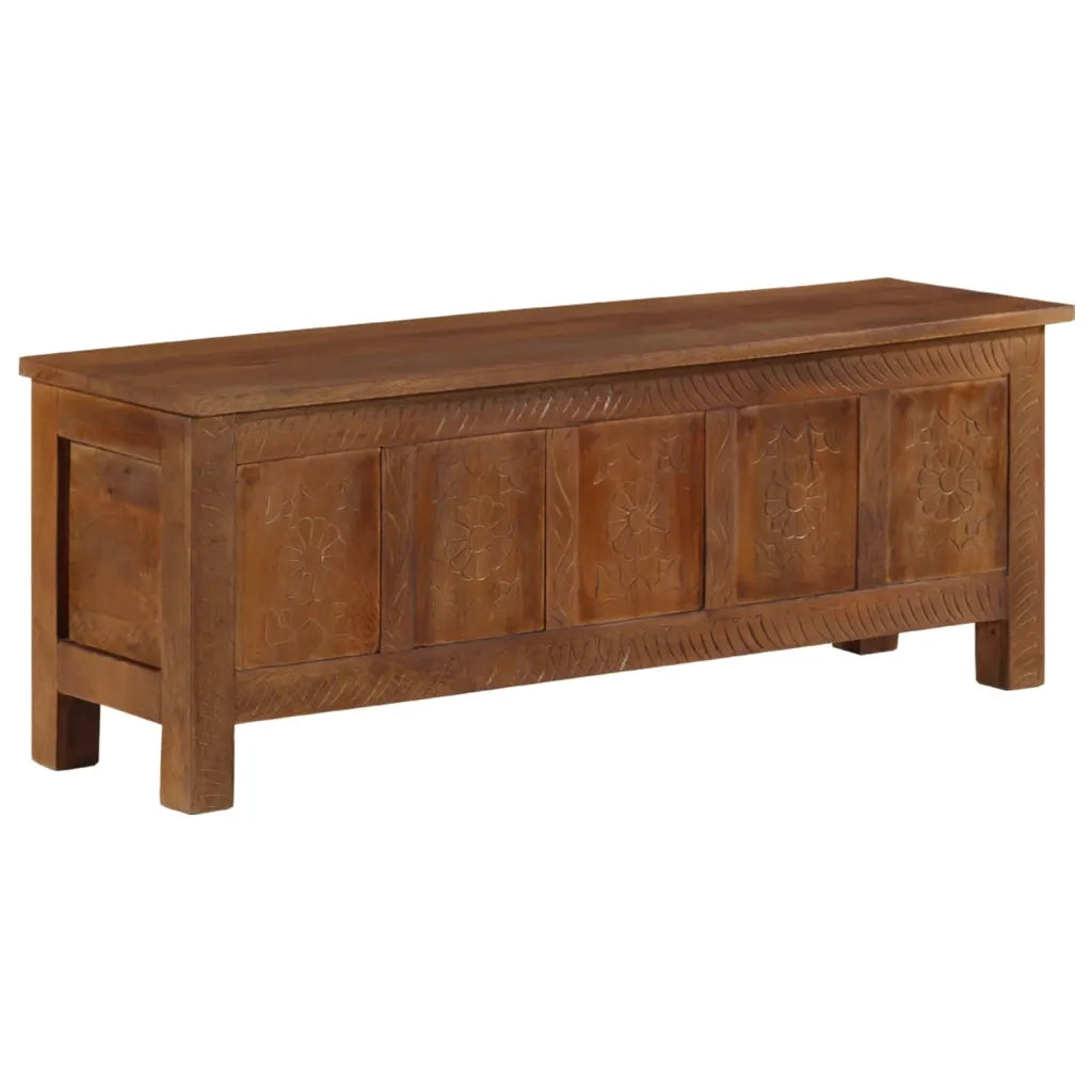 Scatola Portaoggetti 110x30x40 cm in Legno Massello di Mango cod mxl 68844