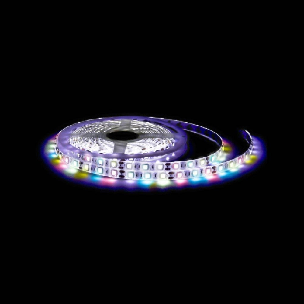 Trade Shop - Strip Led Bobina 5 Metri Rgb 24v Smd 5050 Multicolor 16w/m Ip65 300 Led Striscia -
