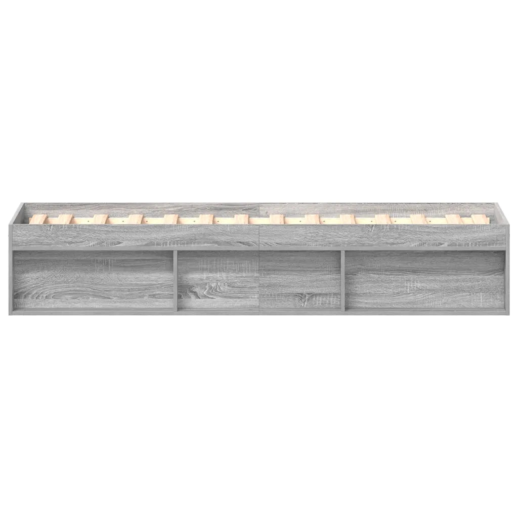 Letto singolo | Letto per adulti | Giroletto Grigio Sonoma 75x190 cm Small Single
