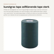 Tappeto di erba finta autoadesivo - Autoadesivo - Impermeabile - Resistente al tempo - Antiscivolo - 5 x 15 cm - Adesivo forte - Tappeto di erba finta a nastro