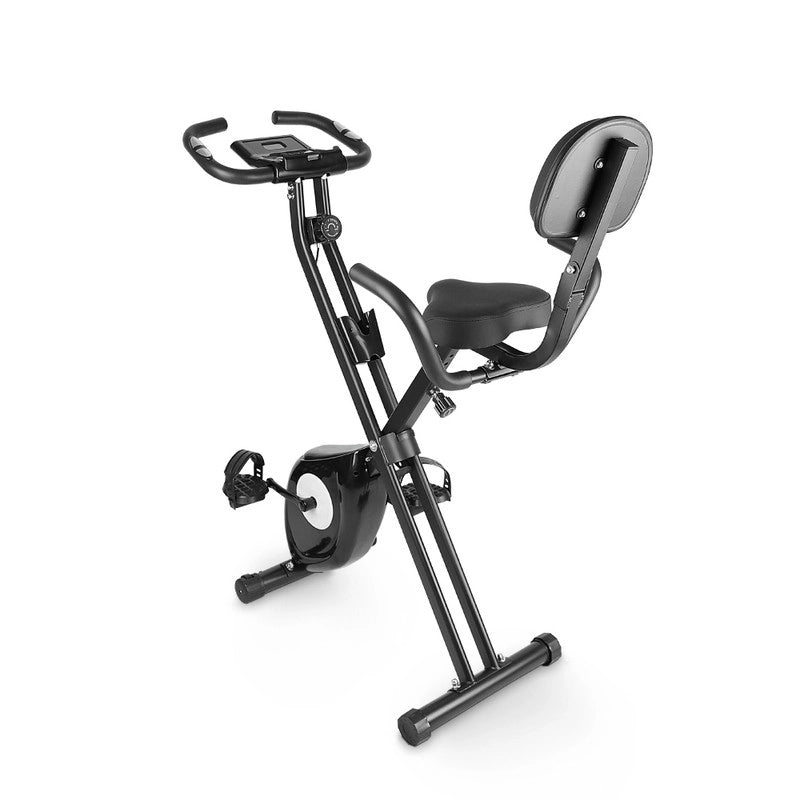 Cyclette pieghevole , resistenza magnetica a 8 livelli, sedile regolabile, con volano magnetico da 2,5 kg, silenziosa e liscia