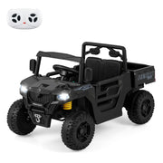 Autocarro con cassone ribaltabile elettrico 106 x 60 x 59 cm con telecomando e musica design moderno in PP nero 20_0015813