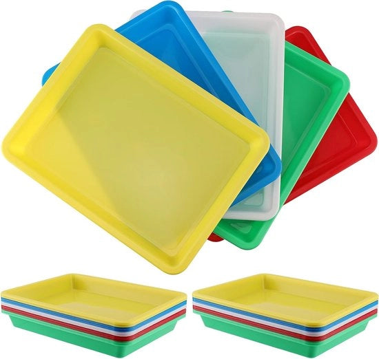 20 Stili Plastiche Tavoli di Attività, Tavoli di Gioco e di Arte Colorati, Organizzatori Utili per Scuola, Casa e Progetti di Bricolage, Perfetti per Pittura e Beadwork