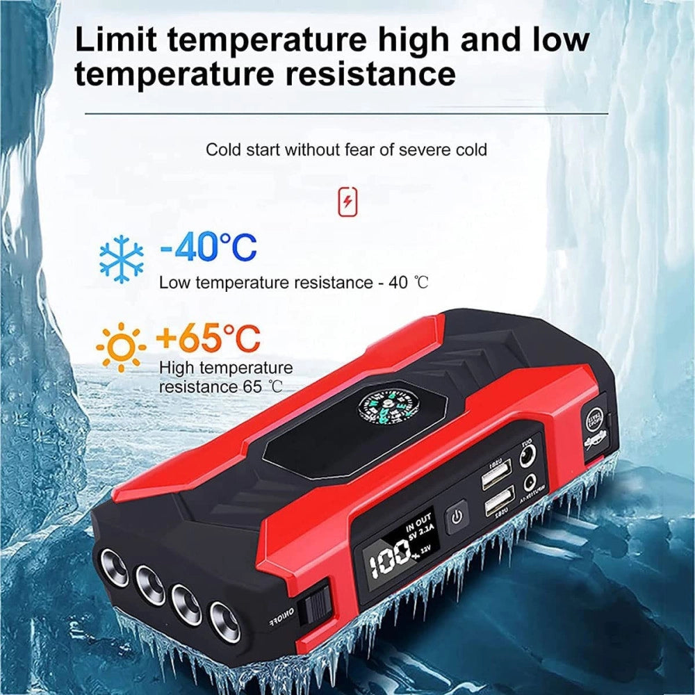 Trade Shop - Avviamento Per Auto Multifunzionale Jump Batteria Esterna Torcia 15000ma Q-d1030 -