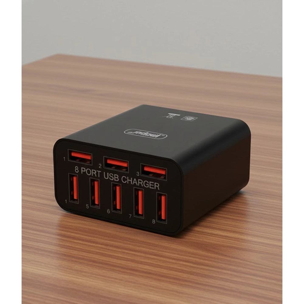 Trade Shop - Caricabatterie Adattatore Alimentazione Da Rete Con 8 Porte Usb Qc Qualcomm 3.0 X82 -