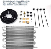 Kit di raffreddamento del cambio 8-riusso per veicoli a motore - Esterno - Transmissione - Materiale: Alluminio - Duraturo - Resistente allo sforzo - Lunga durata - Raffreddamento del cambio