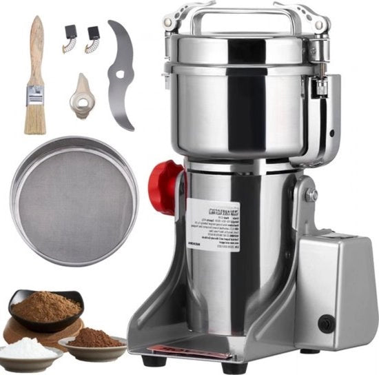 Molitore Portatile - 1000g - 3750W - Acciaio Inossidabile - Molitore Secco