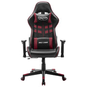 Sedia da Gaming Nera e Rosso Vino in Similpelle 20509