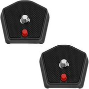 Piatto di Rilascio Rapido da 2 pezzi - Compatibile con la Serie Modo 785 di Manfrotto - Materiale ABS/Meta - Viti 1/4" - Stile "Collo di Colomba" - Piatto per Tripode