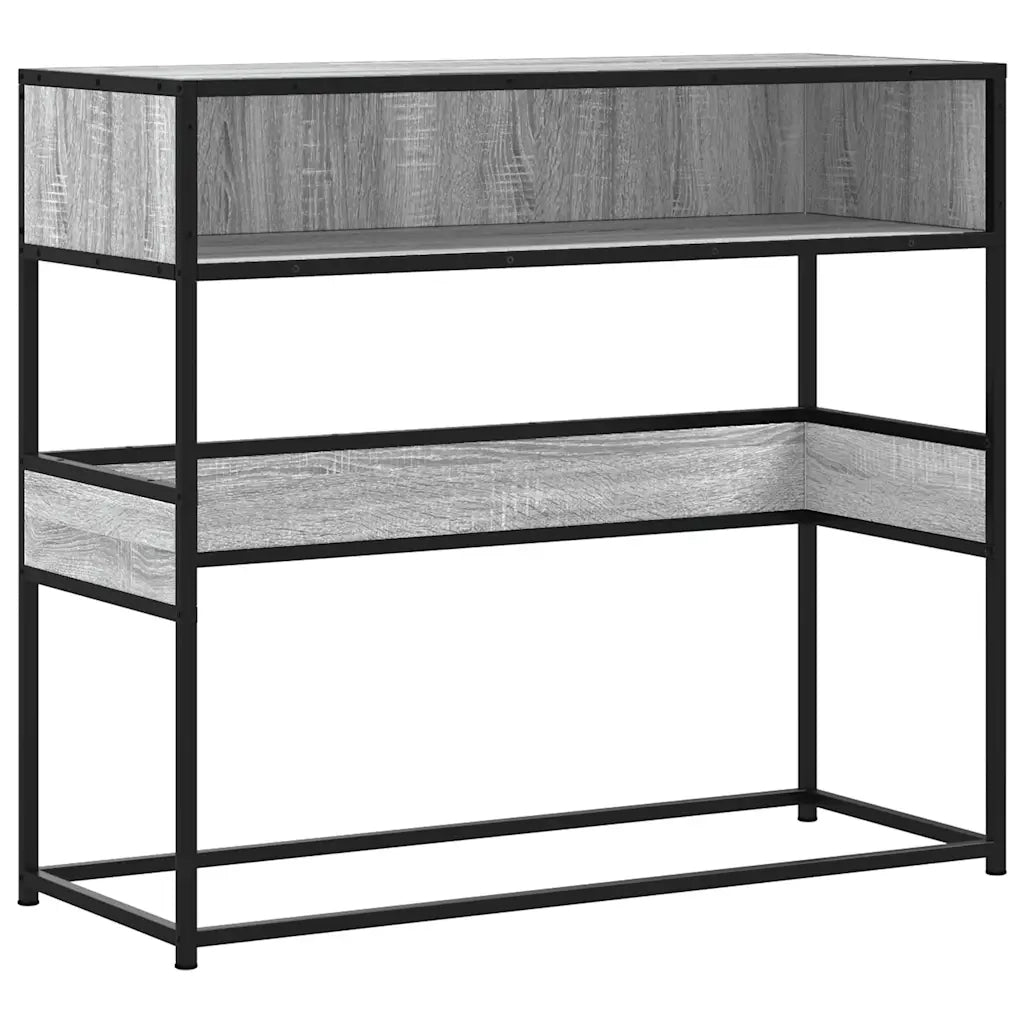 vidaXL Tavolo Consolle Rovere Sonoma 90x35x80 cm in Legno Multistrato