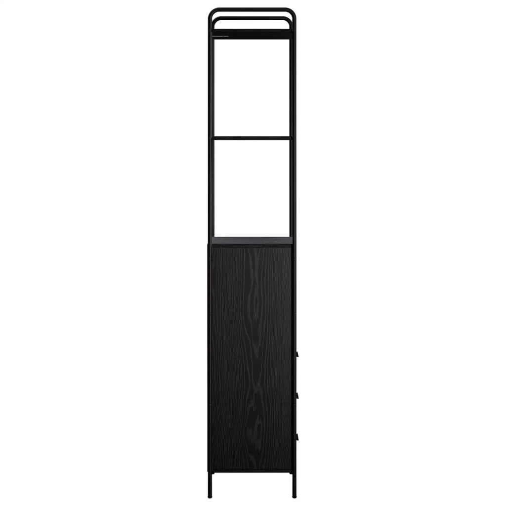 Mobile da Bagno Rovere Nero 40 x 36 x 200,5 cm 8014040