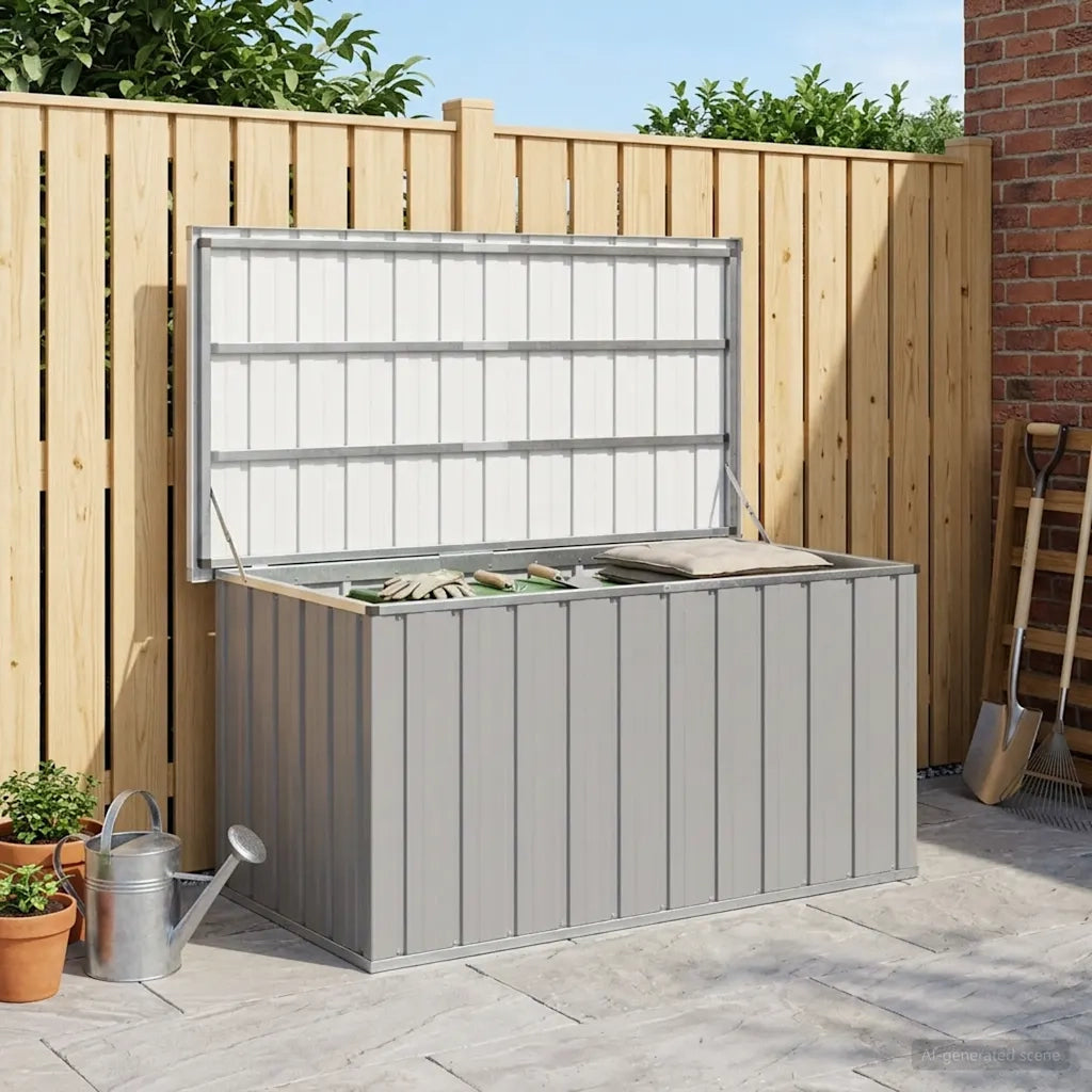 Baule da Giardino Grigio 129x67x65 cm CFW9875808