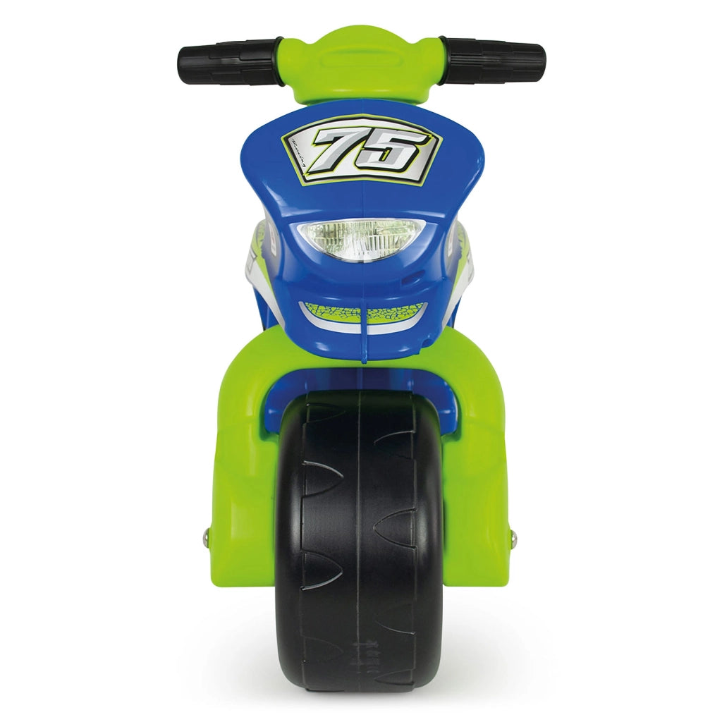 Moto Cavalcabile per Bambini Tundra Tornado 69x27,5x49 cm con Ruote Larghe Blu