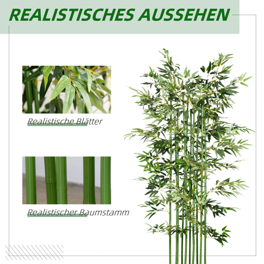 Pianta decorativa artificiale bamb¨´ ¨C zephmum ¨C verde 180 cm