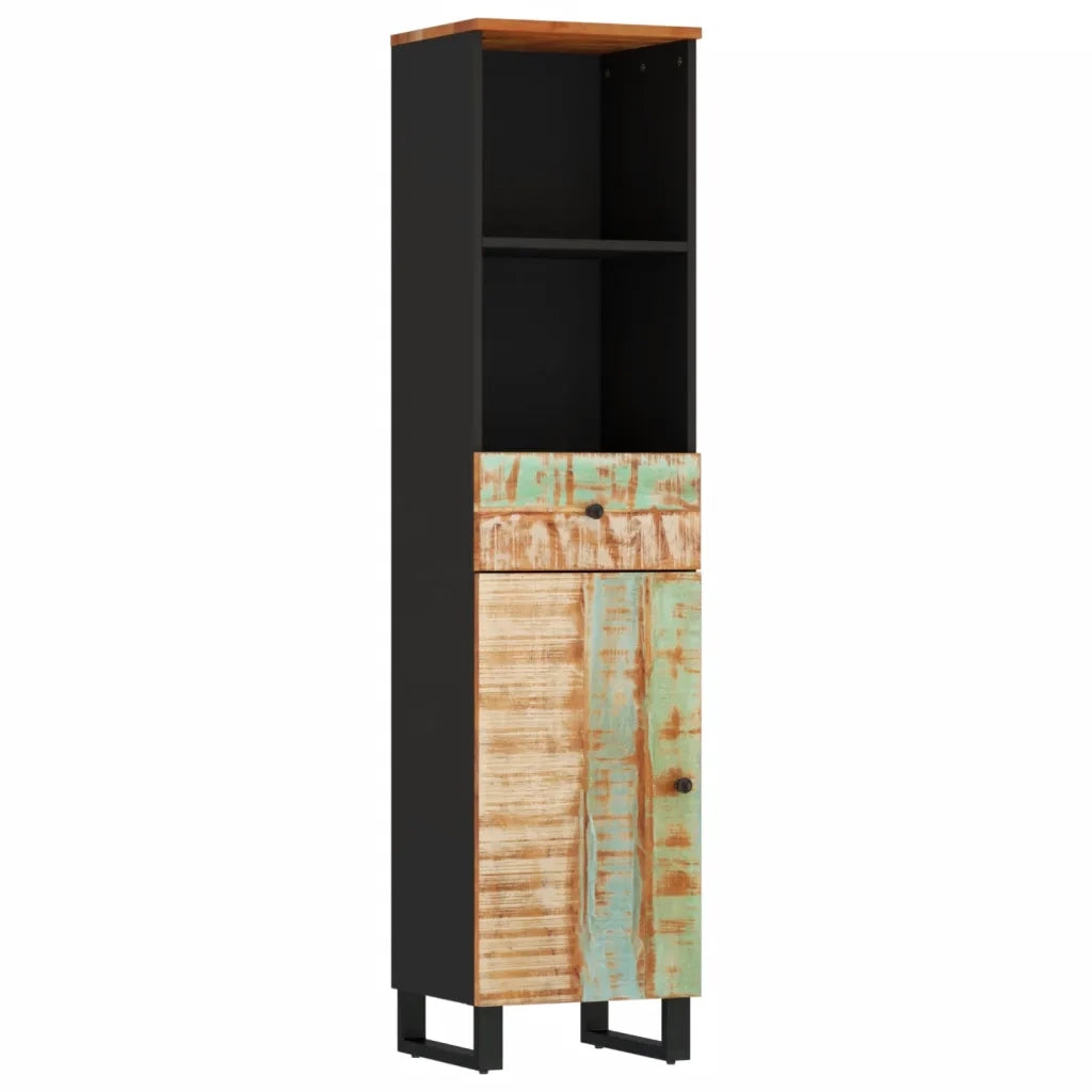 vidaXL Set Mobili da Bagno 4 pz in Legno Massello di Recupero