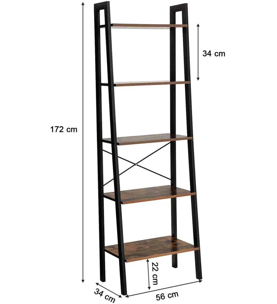 Libreria VALORA in stile rustico per soggiorno, camera da letto, ufficio LLS45X