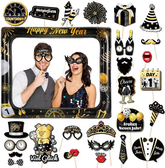 Fotolijst Opblaasbaar - 29 Stuks - Accessori in PVC di Alta Qualità per Feste e Ricorrenze