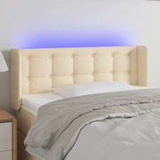 Testiera a LED-Testata con LED Crema 83x16x78/88 cm in Tessuto 825411