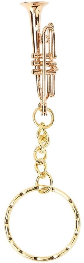 Sostegno per Chiavi in Forma di Tromba - Strumento Musicale - Etichette per le Chiavi - Decorazione - Materiale di Alta Qualità - Progetto Unico - Sostegno per Chiavi in Stile Musicale