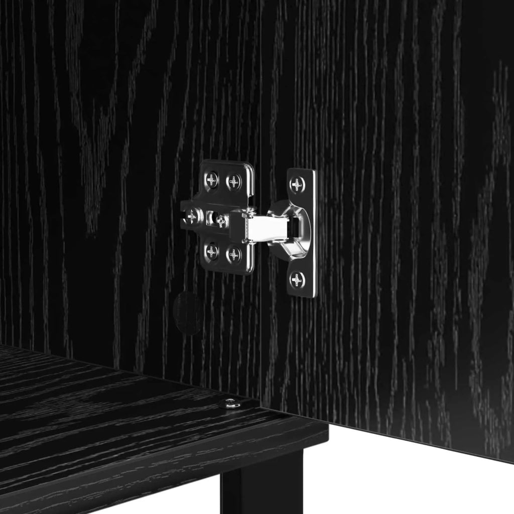 Credenza | Madia | Buffet da pranzo | Armadio da pranzo Rovere nero 35 x 40 x 70 cm Legno multistrato