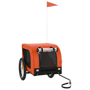 Rimorchio da Bici per Animali Arancione e Nero Oxford e Ferro CFW4337048