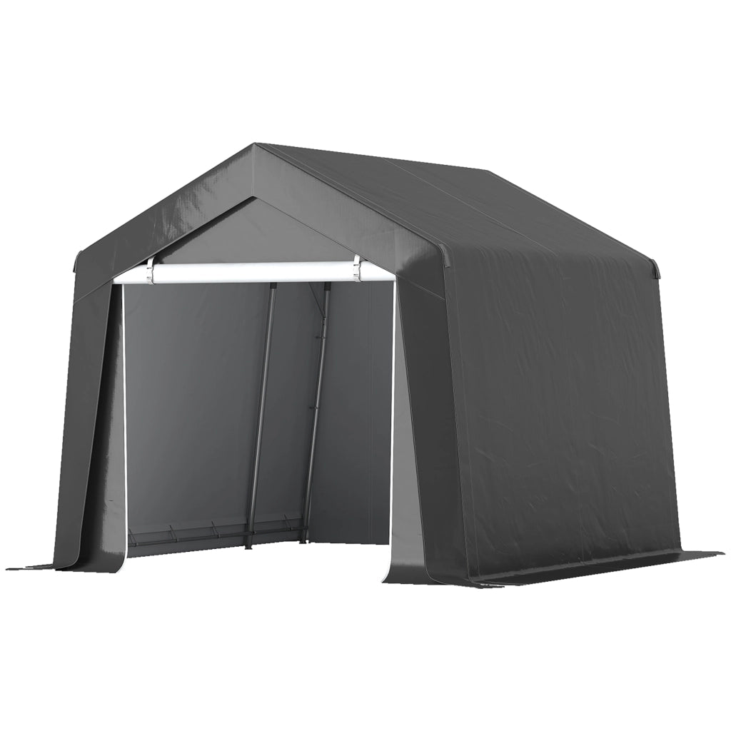 Tenda da Giardino 3x3m ¨C Zephmum ¨C Grigio Acciaio Galvanizzato