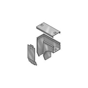 31Azc100Z Curva Destra in Discesa a 90° 100X75 mm Z P31