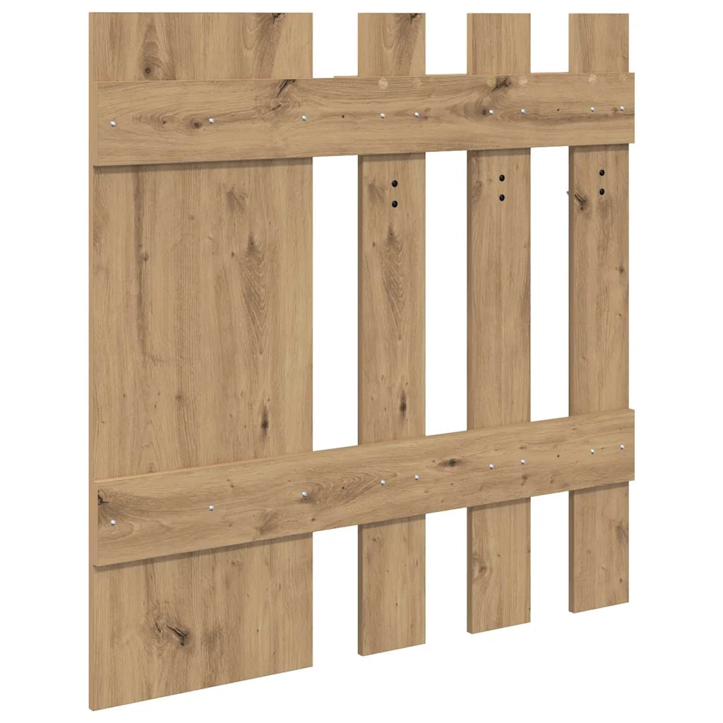Appendiabiti a muro Rovere artigianale 100 x 10 x 100 cm 874514