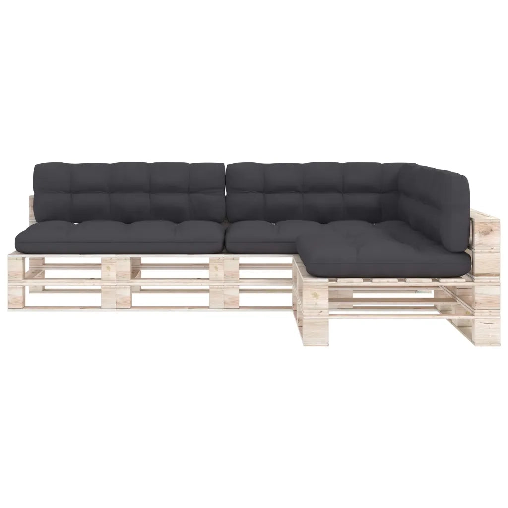 Cuscini per Divano su Pallet 7 pz Antracite 314588