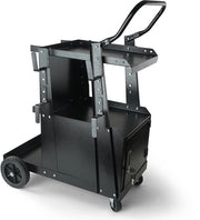 Carro di supporto pesante, 120 kg di carico - 360° ruote di sterzatura - catena di sicurezza del serbatoio, per taglieri TIG e plasma