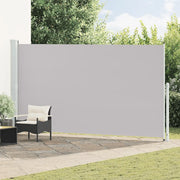 Tenda Laterale Retrattile per Patio 200x514 cm Grigia 313419