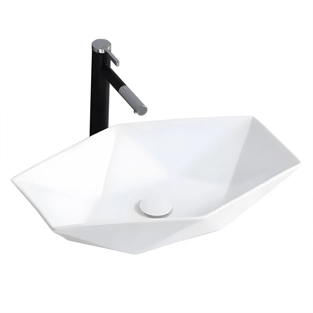Lavabo Da Appoggio Rea Vegas White