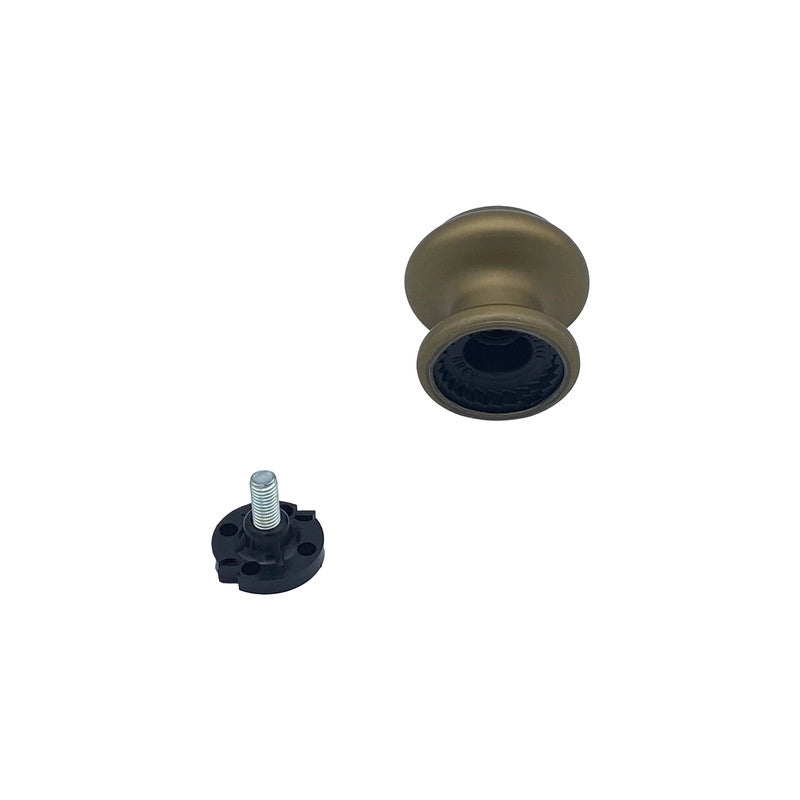 Pomolo fisso per porta SAGUATTI 178/60GB in alluminio bronzo satinato