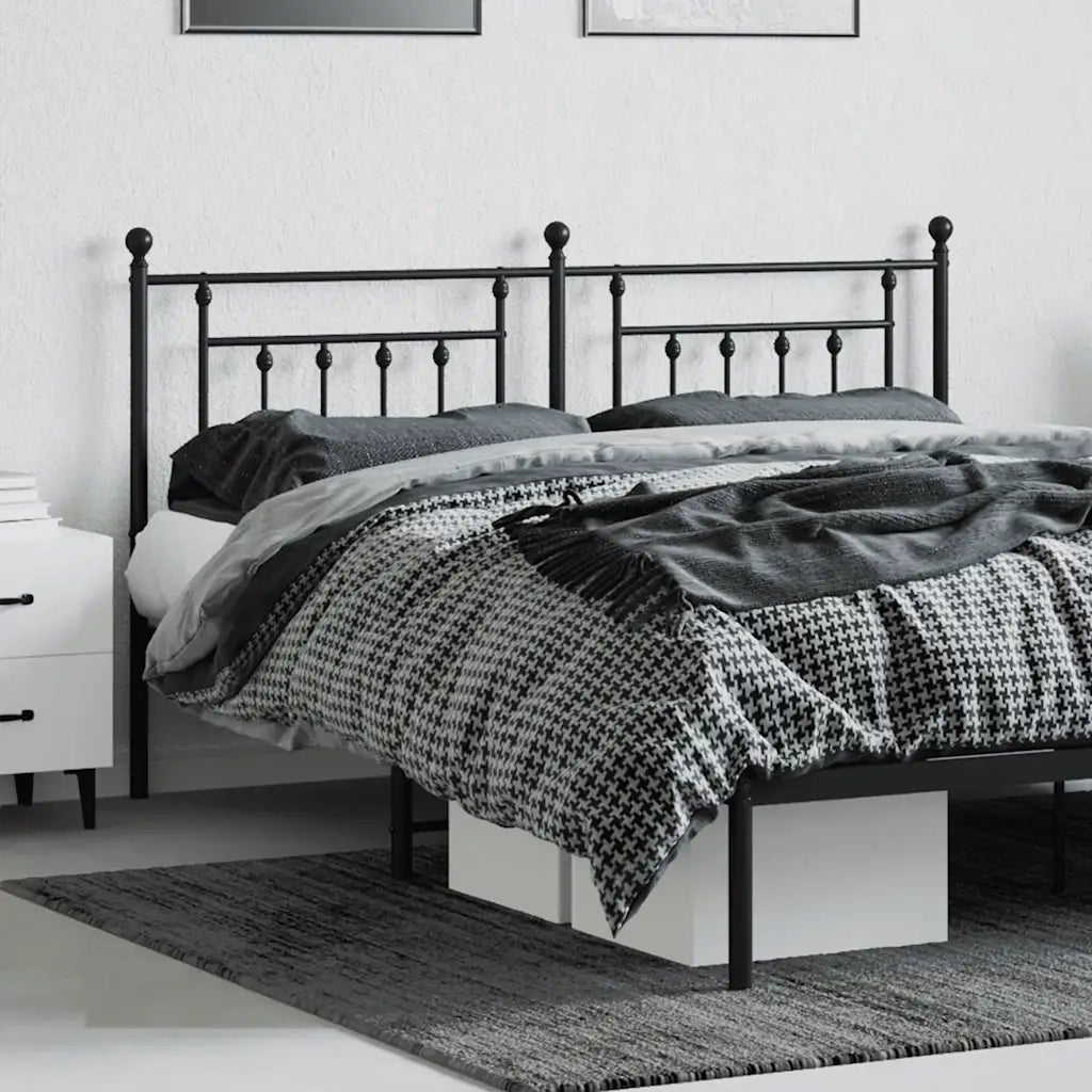 Testiera | Testata di Ricambio in Metallo Nero 160 cm