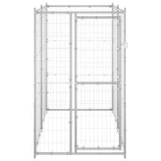 Gabbia per Cani da Esterno in Acciaio Zincato 110x220x180 cm 150801