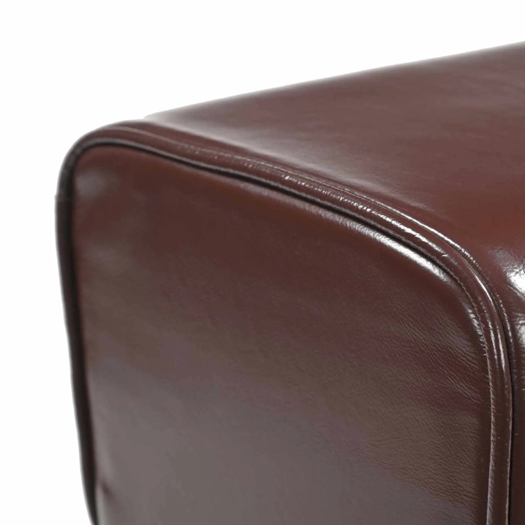 panchina Marrone Scuro 110 x 30 x 45 cm Pelle Vera 42042119