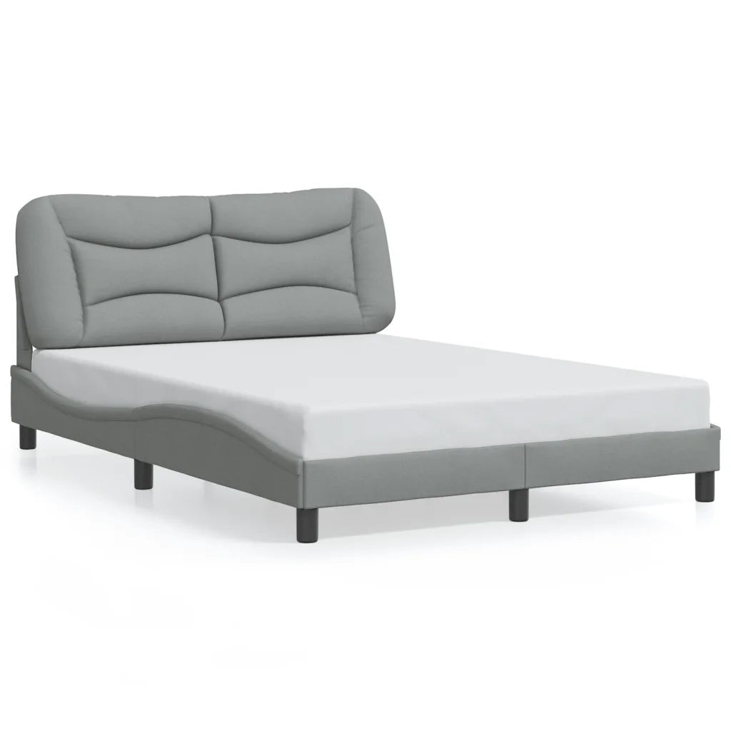 Giroletto con LED senza Materasso-Struttura Letto Hvar 140x200 cm Tessuto 666960