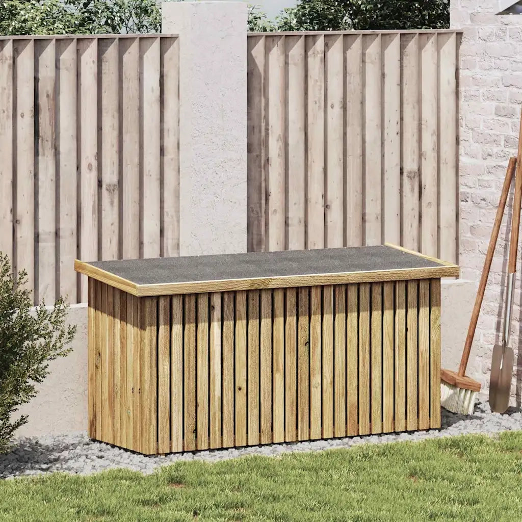 Scatola di Stoccaggio per Giardino Naturale 119 x 44 x 58,5 cm 42013043