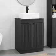 Set di mobili per il bagno Nero Legno ingegnerizzato 3404241