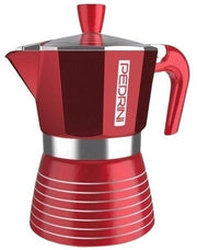 Caffettiera Caffè Moka infinity passion 3 tazze rossa Pedrini